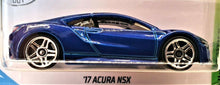 Load image into Gallery viewer, Hot Wheels 2019 &#39;17 Acura NSX Dark Blue #199 HW Exotics 9/10 New Long Card
