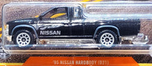 Load image into Gallery viewer, Matchbox 2021 &#39;95 Nissan Hardbody (D21) Black Truck Series #9/10 New Long Card
