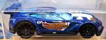 Load image into Gallery viewer, Hot Wheels 2019 Corvette C7.R Dark Blue #193 HW Race Team 8/10 New Long Card
