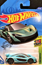 Load image into Gallery viewer, Hot Wheels 2020 McLaren P1 Turquoise #149 HW Exotics 9/10 New Long Card
