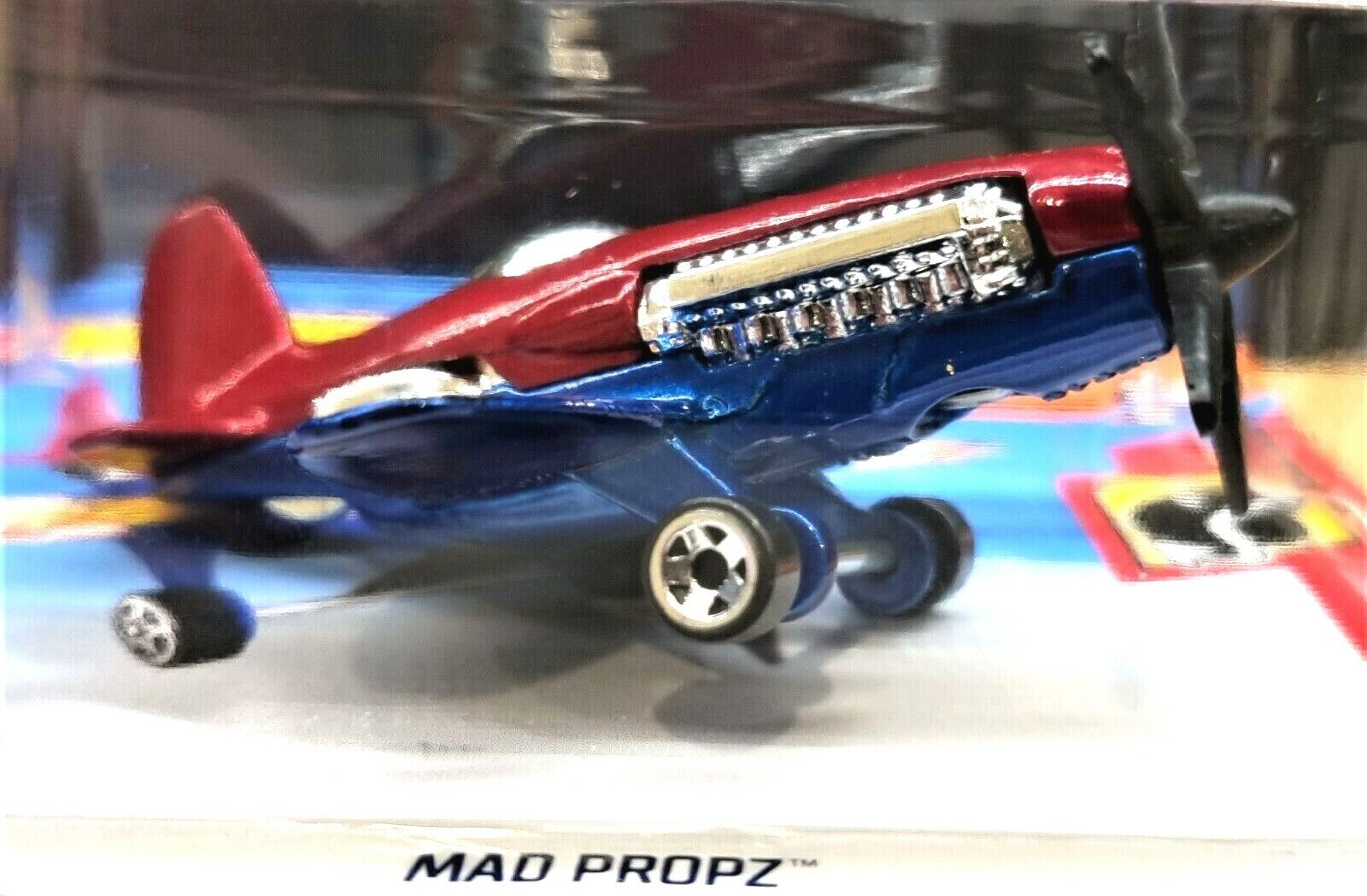 2010 Hot Wheels Hot Wheels 2010 HW Racing Mad Propz Airplane Car - Blue ...