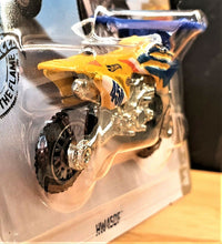 Load image into Gallery viewer, Hot Wheels 2020 HW450F Motorbike Yellow #28 Baja Blazers 8/10 New Long Card
