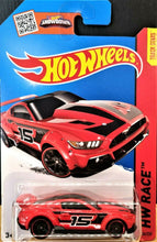 Load image into Gallery viewer, Hot Wheels 2015 Custom &#39;15 Ford Mustang Red #154 HW Race World Race 9/10 New
