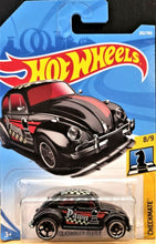 Load image into Gallery viewer, Hot Wheels 2018 Volkswagen Beetle Black #262 Checkmate 8/9 New Long Card
