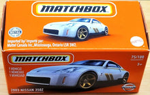 Load image into Gallery viewer, Matchbox 2021 2003 Nissan 350Z White MBX Highway #75/100 New Sealed Box
