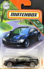 Load image into Gallery viewer, Matchbox 2018 &#39;16 BMW i8 Black #4 MBX Road Trip 4/35 New Long Card
