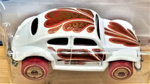 Load image into Gallery viewer, Hot Wheels 2021 Volkswagen Beetle White #96 Holiday Racers 4/5 New Long Card
