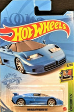 Load image into Gallery viewer, Hot Wheels 2021 &#39;94 Bugatti EB110 SS French Racing Blue #224 HW Exotics 6/10 New
