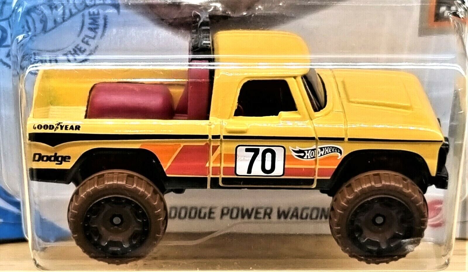 Hot Wheels '70 Dodge Power Wagon 3/250 Die-Cast Car - 1:64 Scale Yellow Ultra Hots Series - View #3