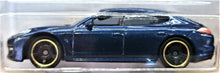 Load image into Gallery viewer, Matchbox 2018 Porsche Panamera Dark Blue #26 MBX Road Trip 17/35 New Long Card
