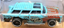 Load image into Gallery viewer, Hot Wheels 2019 Classic &#39;55 Nomad Turquoise #183 Rod Squad 5/10 New Long Card
