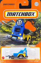 Load image into Gallery viewer, Matchbox 2021 Speed Trapper Trailer Blue &amp; Yellow MBX Highway #62/100 New
