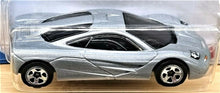 Load image into Gallery viewer, Hot Wheels 2021 McLaren F1 Silver #235 HW Exotics 8/10 New Long Card
