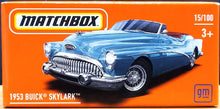 Load image into Gallery viewer, Matchbox 2021 1953 Buick Skylark Light Blue MBX Showroom #15/100 New Sealed Box
