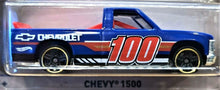 Load image into Gallery viewer, Hot Wheels 2018 Chevy 1500 Dark Blue 100 Years of Chevy Trucks 6/8 New
