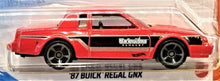 Load image into Gallery viewer, Hot Wheels 2021 &#39;87 Buick Regal GNX Red #218 Muscle Mania 4/10 New Long Card
