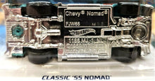 Load image into Gallery viewer, Hot Wheels 2019 Classic &#39;55 Nomad Turquoise #183 Rod Squad 5/10 New Long Card
