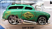 Load image into Gallery viewer, Hot Wheels 2019 Surf &#39;N Turf Satin Green #79 Rod Squad 7/10 New Long Card
