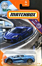 Load image into Gallery viewer, Matchbox 2020 Corvette C8 Blue #47 MBX Highway New Long Card
