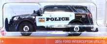 Load image into Gallery viewer, Matchbox 2021 2016 Ford Interceptor Utility Black MBX Highway #65/100 New
