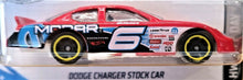 Load image into Gallery viewer, Hot Wheels 2019 Dodge Charger Stock Car Red #76 HW Race Day 5/10 New Long Card
