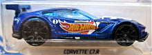 Load image into Gallery viewer, Hot Wheels 2019 Corvette C7.R Dark Blue #193 HW Race Team 8/10 New Long Card
