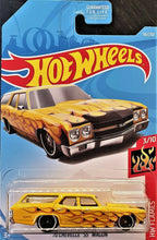 Load image into Gallery viewer, Hot Wheels 2019 &#39;70 Chevelle SS Wagon Yellow #56 HW Flames 3/10 New Long Card
