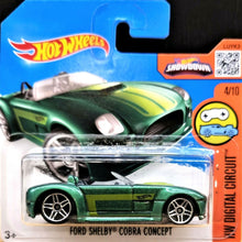 Load image into Gallery viewer, Hot Wheels 2016 FORD SHELBY COBRA CONCEPT #24 DIGITAL CIRCUIT 4/10 New
