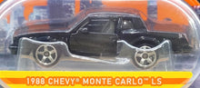 Load image into Gallery viewer, Matchbox 2021 1988 Chevy Monte Carlo LS Black Moving Parts 12/20 New
