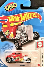 Load image into Gallery viewer, Hot Wheels 2021 &#39;32 Ford Red #27 Mattel Games 1/5 New Long Card
