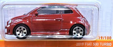 Load image into Gallery viewer, Matchbox 2021 2019 Fiat 500 Turbo Red MBX Metro #19/100 New Long Card
