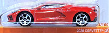 Load image into Gallery viewer, Matchbox 2021 2020 Corvette C8 Red MBX Showroom #40/100 New Long Card
