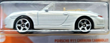 Load image into Gallery viewer, Matchbox 2020 Porsche 911 Carrera Cabriolet White #37 MBX City New Long Card
