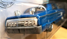 Load image into Gallery viewer, Hot Wheels 2020 &#39;64 Chevy Impala Blue #58 Tooned 9/10 New Long Card
