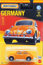 Load image into Gallery viewer, Matchbox 2021 1962 Volkswagen Beetle Orange Germany Collection 1/12 New
