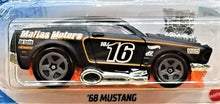 Load image into Gallery viewer, Hot Wheels 2021 &#39;68 Mustang Flat Black #40 Tooned 3/5 New Long Card
