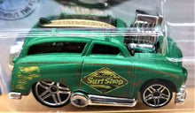 Load image into Gallery viewer, Hot Wheels 2019 Surf &#39;N Turf Satin Green #79 Rod Squad 7/10 New Long Card
