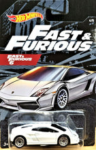 Load image into Gallery viewer, Hot Wheels 2020 Lamborghini Gallardo LP 560‑4 White Fast &amp; Furious 4/5 New
