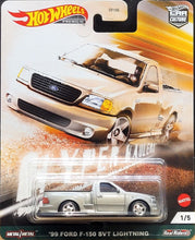 Load image into Gallery viewer, Hot Wheels 2021 &#39;99 Ford F-150 SVT Lightning Silver Car Culture Hyper Haulers
