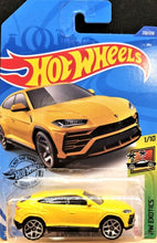 Load image into Gallery viewer, Hot Wheels 2020 &#39;17 Lamborghini Urus Yellow #213 HW Exotics 1/10 New Long Card
