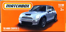 Load image into Gallery viewer, Matchbox 2021 &#39;03 Mini Cooper S Grey MBX Metro #73/100 New Sealed Box
