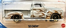 Load image into Gallery viewer, Hot Wheels 2021 &#39;52 Chevy Matte Grey #229 HW Flames 3/5 New Long Card
