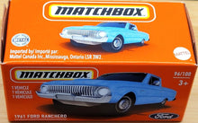 Load image into Gallery viewer, Matchbox 2021 1961 Ford Ranchero Sky Blue MBX Highway #96/100 New Sealed Box
