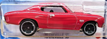 Load image into Gallery viewer, Hot Wheels 2020 &#39;70 Chevelle SS Red #236 HW Screen Time 6/10 New Long Card
