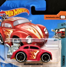 Load image into Gallery viewer, Hot Wheels 2018 Volkswagen Beetle Red #107 Tooned 4/5 New
