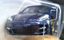 Load image into Gallery viewer, Matchbox 2018 Porsche Panamera Dark Blue #26 MBX Road Trip 17/35 New Long Card
