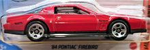 Load image into Gallery viewer, Hot Wheels 2020 &#39;84 Pontiac Firebird Red #224 Muscle Mania 4/10 New Long Card
