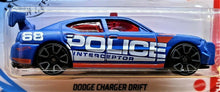 Load image into Gallery viewer, Hot Wheels 2020 Dodge Charger Drift Car Blue #217 HW Rescue 5/10 New Long Card
