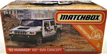 Load image into Gallery viewer, Matchbox 2019 &#39;02 Hummer H2 SUV Concept White #40 MBX Construction 6/20 New

