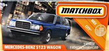 Load image into Gallery viewer, Matchbox 2020 Mercedes-Benz S123 Wagon Blue #13 MBX City New Sealed Box
